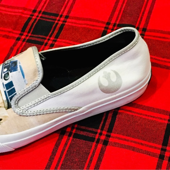 Sperry Star Wars boat shoes sneakers loafers mens 8.5 - white - like new - Picture 6 of 12